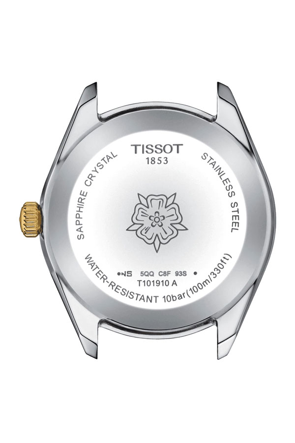detail Tissot PR 100 Sport Chic T101.910.22.111.00