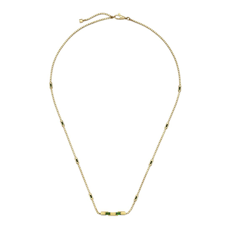 detail Zlatý náhrdelník Gucci Link to Love YBB70239400200U