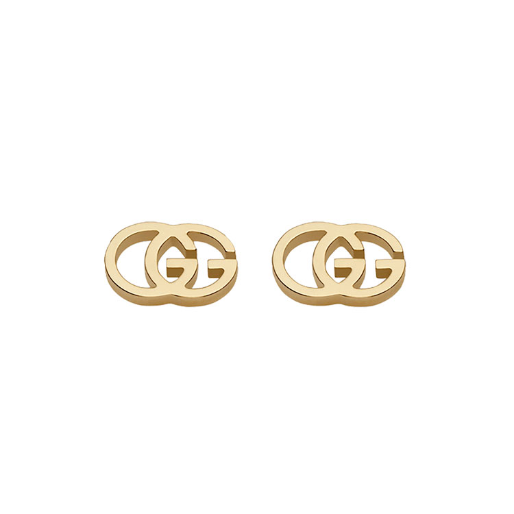 detail Zlaté Náušnice Gucci GG Running