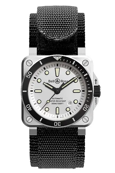 Bell & Ross BR03-92 Diver White BR0392-D-WH-ST/SRB