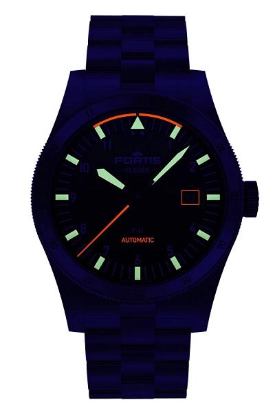 Fortis Flieger F-41 Automatic on Block Barcelet F4220008