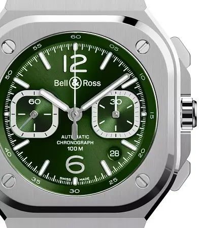 Bell & Ross BR 05 Chrono Green Steel BR05C-GN-ST/SRB
