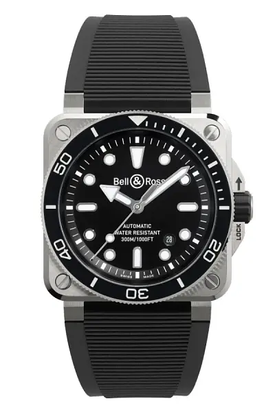 Bell & Ross BR 03 Diver Black Steel BR03A-D-BL-ST/SRB
