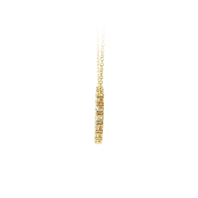 Endless Sparkle of Gold Necklace with Diamonds