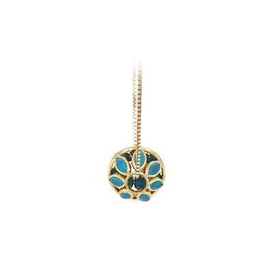 Exclusive Gold Pendant with Turquoise