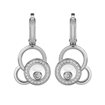 Zlaté Náušnice Chopard Happy Diamonds 839769-1002