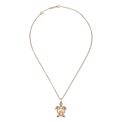 Zlatý Náhrdelník Chopard Happy Diamonds Turtle 79A187-5001