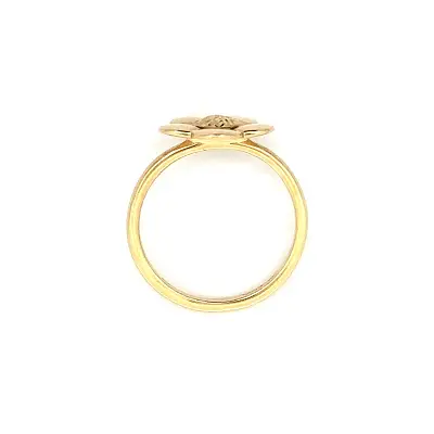 Gold Ring with Floral Motif