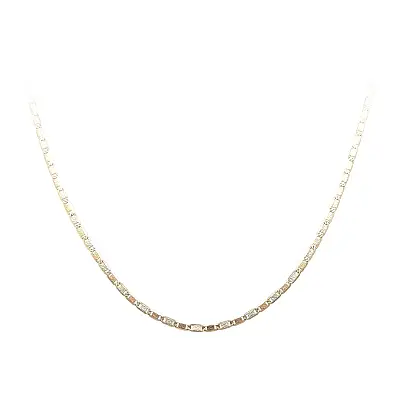 Řetízek žiletka z kombinovaného zlata