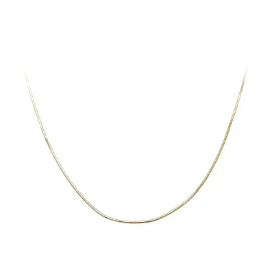 Gold Snake Chain Necklace 50 cm, 0.90 mm