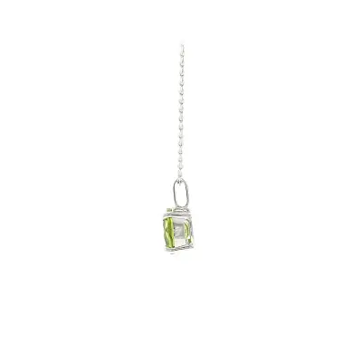 Elegantní přívěsek z 18kt bílého zlata s peridotem 1,90 ct