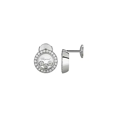 Zlaté Náušnice Chopard Happy Diamonds 83A018-1201