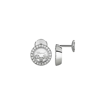 Gold Earrings Chopard Happy Diamonds 83A018-1201
