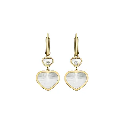 Zlaté Náušnice Chopard Happy Hearts 837482-0310