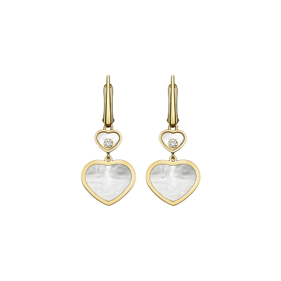 Zlaté Náušnice Chopard Happy Hearts 837482-0310