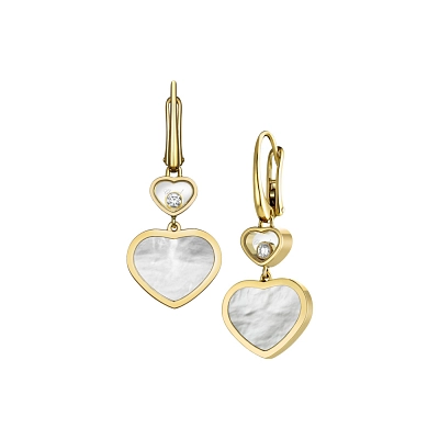 Zlaté Náušnice Chopard Happy Hearts 837482-0310