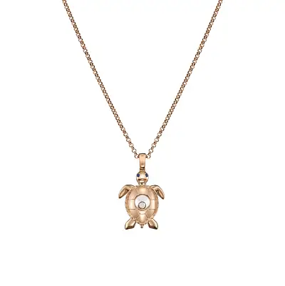 Zlatý Náhrdelník Chopard Happy Diamonds Turtle 79A187-5001