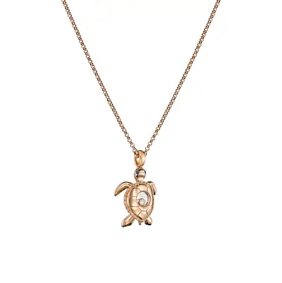 Zlatý Náhrdelník Chopard Happy Diamonds Turtle 79A187-5001