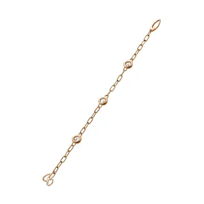 Zlatý Náramek Chopard Happy Diamonds 85A117-5010