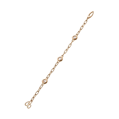 Zlatý Náramek Chopard Happy Diamonds 85A117-5010