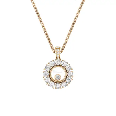 Zlatý Přívěsek Chopard Happy Diamonds 79A609-5001