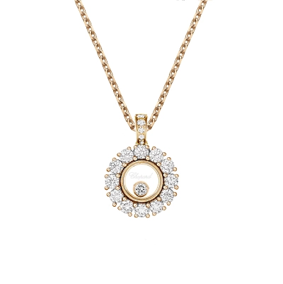 Zlatý Přívěsek Chopard Happy Diamonds 79A609-5001