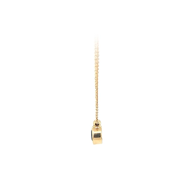 Gold Necklace with Blue Stone