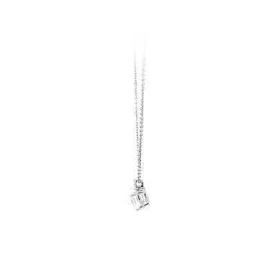 Women's White Gold Zircon Necklace