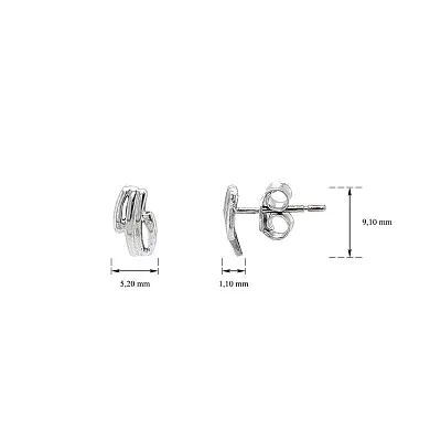 Peckové Náušnice z Bílého Zlata