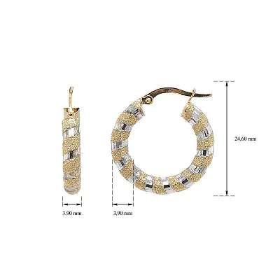 Elegantní Kruhové Náušnice s Moderním Kontrastním Designem