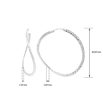 Kruhové Náušnice z Bílého Zlata