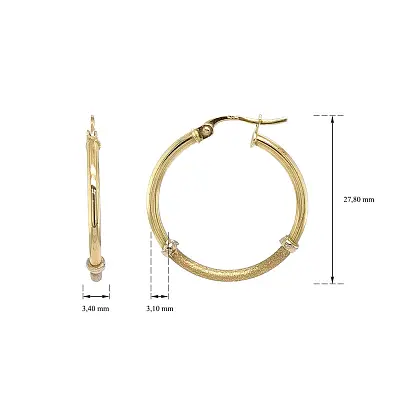 Výrazné Kruhové Náušnice s Kombinací Lesku a Matu