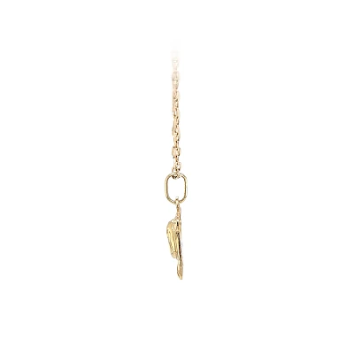 Pendant with Fine Relief of Virgin Mary on Golden Parchment