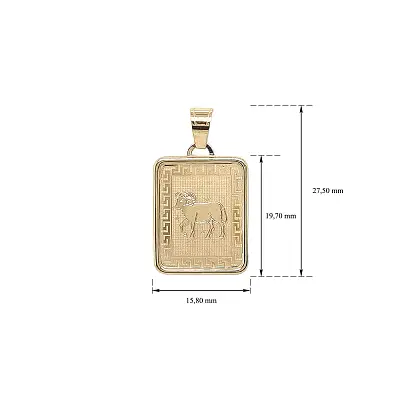 Zlatý Přívěsek Znamení Beran