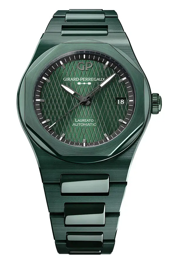 Girard-Perregaux Laureato 42mm Green Ceramic Aston Martin Edition