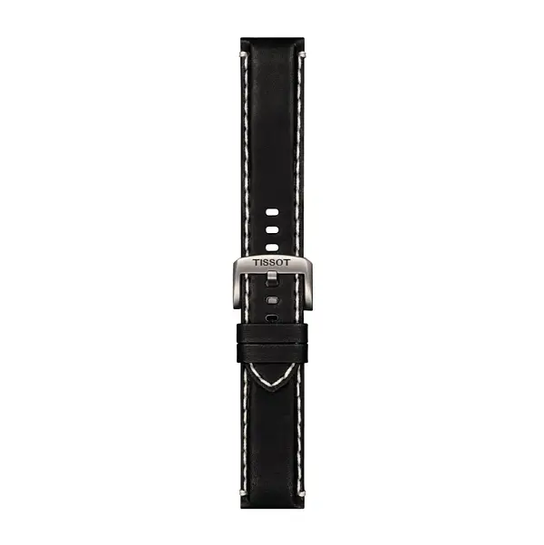 Černý kožený řemínek Tissot 22 mm T852.044.982