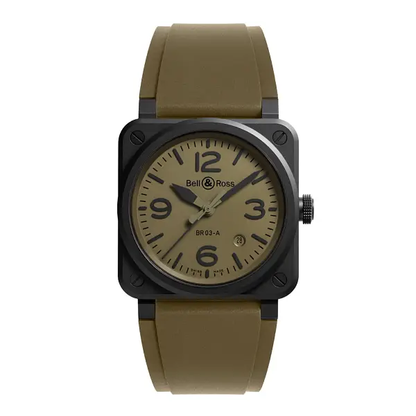 Bell & Ross New BR 03 Military Ceramic BR03A-MIL-CE/SRB