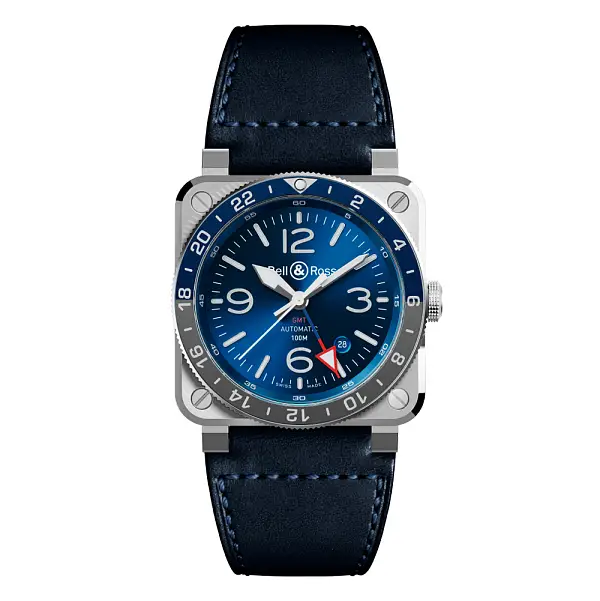 Bell & Ross BR 03-93 GMT Blue BR0393-BLU-ST/SCA