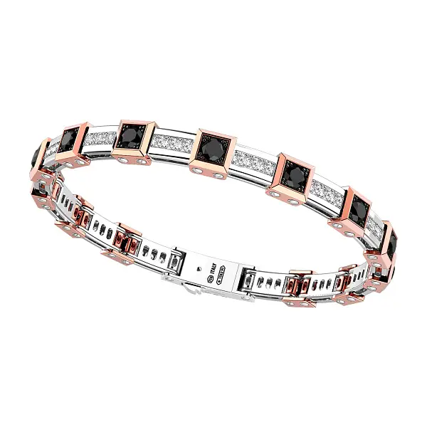 Zlatý náramek Zancan Cuture Sapphire EB710BR