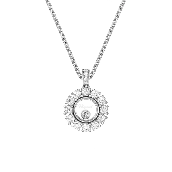 Gold Chopard Happy Diamonds Necklace 79A609-1001