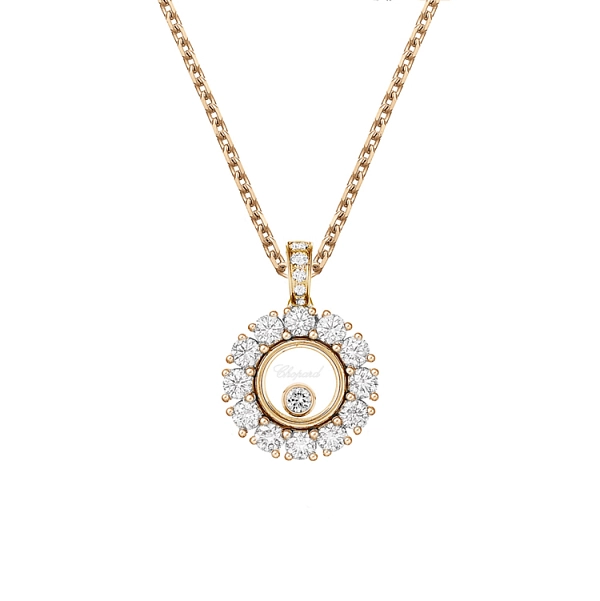 Золотой кулон Chopard Happy Diamonds 79A609-5001
