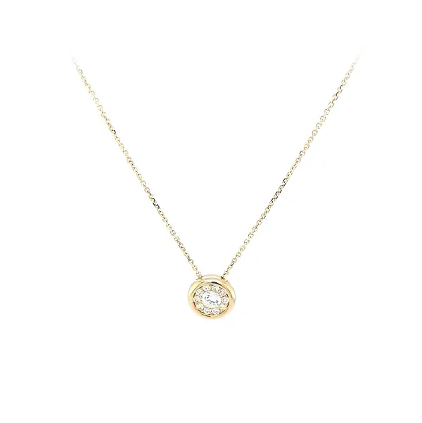 Zlatý Náhrdelník se Zirkony