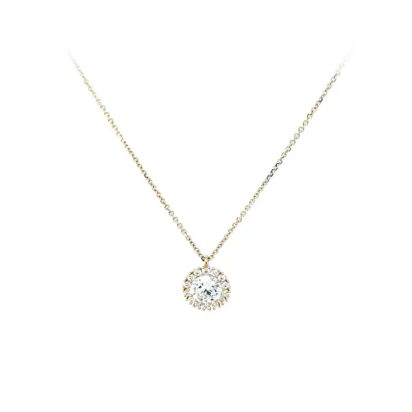 Zlatý Náhrdelník se Zirkony