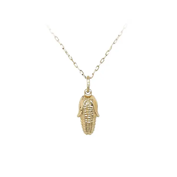 Zlatý Přívěsek Kukuřičný Klas