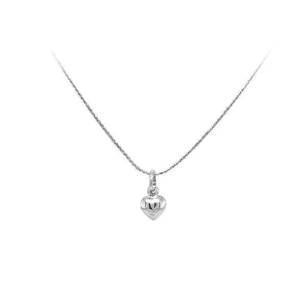 Přívěsek Srdce z Bílého Zlata