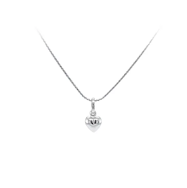 Přívěsek Srdce z Bílého Zlata