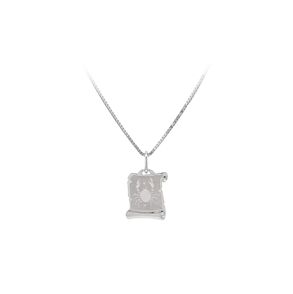 Pendant Sign of the Scorpion made of White Gold
