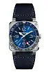 Bell & Ross BR 03-93 GMT Blue BR0393-BLU-ST/SCA