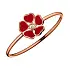 Gold Chopard Happy Hearts Flowers Bracelet 85A085-5803
