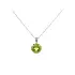 Elegantní přívěsek z 18kt bílého zlata s peridotem 1,90 ct